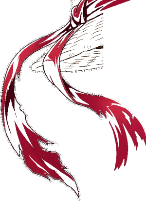 Straw Hat Fluttering Ribbon